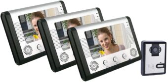 REALSAFE Κιτ θυροτηλεόρασης 3 μόνιτορ και 1 κάμερα VDP-113