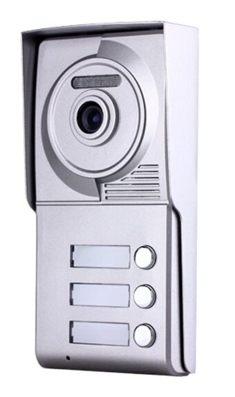 REALSAFE Μπουτονιέρα με 3 κουδούνια για το σύστημα θυροτηλεόρασης 2 συρμάτων VDM-703
