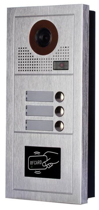 REALSAFE Μπουτονιέρα με 3 κουδούνια για το σύστημα θυροτηλεόρασης 2 συρμάτων VDM-613