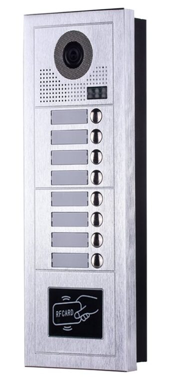 REALSAFE Μπουτονιέρα με 8 κουδούνια για το σύστημα θυροτηλεόρασης 2 συρμάτων VDM-618