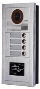 REALSAFE Μπουτονιέρα με 4 κουδούνια για το σύστημα θυροτηλεόρασης 2 συρμάτων VDM-614