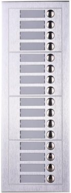 REALSAFE Μπουτονιέρα με 16 κουδούνια για το σύστημα θυροτηλεόρασης 2 συρμάτων VDM-16