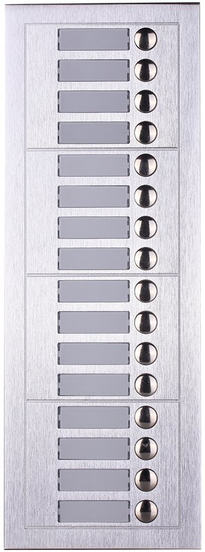 REALSAFE Μπουτονιέρα με 16 κουδούνια για το σύστημα θυροτηλεόρασης 2 συρμάτων VDM-16