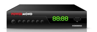POWERMOND HD8080S2 Δορυφορικός Δέκτης HD FTA, HDMI, USB με διπλό τηλεχειριστήριο