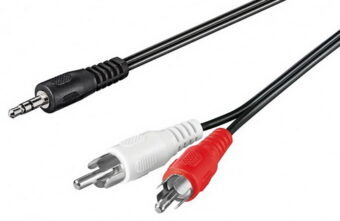 3m Μετατροπέας 3.5mm 3-Pin Jack σε 2 RCA