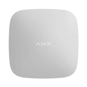 Ασύρματος πίνακας συναγερμού AJAX Hub 2 Plus White με πίνακα τελευταίας γενιάς με τέσσερα κανάλια επικοινωνίας (Ethernet , Wi-fi , dual sim).