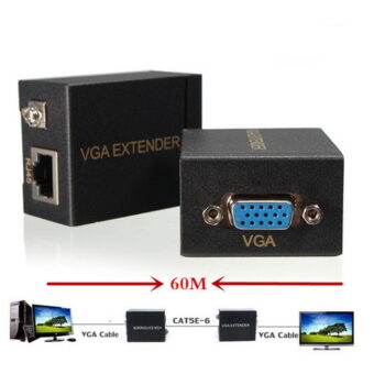 VGA Extender 60μ 1x UTP CAT5e/6 καλώδιο ANGA CVGA-60