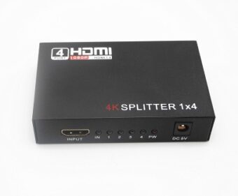 HDMI Splitter 1 Εισόδου - 4 Εξόδων 3D 1080P & τροφοδοτικό ANGA PS-1014-4K