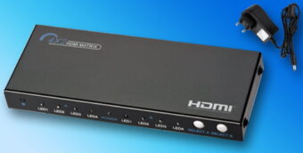 HDMI Matrix 4 Εισόδων - 2 Εξόδων 4K με Τροφοδοτικό και τηλεχειριστήριο ANGA PS402HD