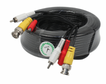 Καλώδιο CCTV 10m με φίς BNC Video + RCA(Audio) + DC Power