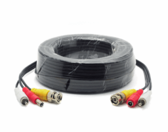 Καλώδιο CCTV 15m με φίς BNC Video + RCA(Audio) + DC Power