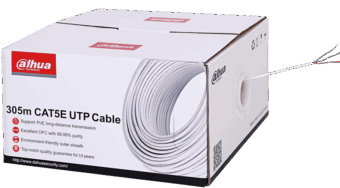 Καλώδιο UTP Cat 5E μονόκλωνο, 305 μέτρων Λευκό DAHUA - PFM920I-5EUN