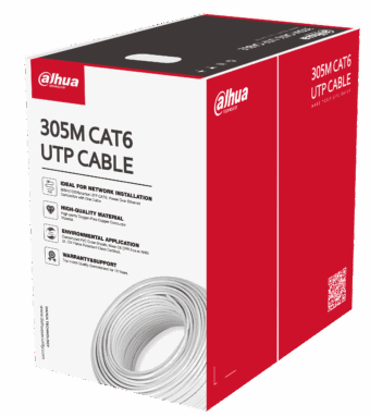 Καλώδιο UTP Cat 6 μονόκλωνο, 305 μέτρων, Λευκό DAHUA - PFM920I-6UN-C