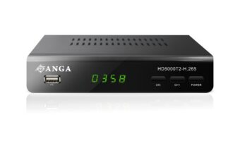 ANGA HD5000T2 Επίγειος Ψηφιακός Δέκτης Dolby Digital με διπλό τηλεχειριστήριο