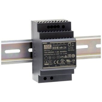 Τροφοδοτικό Ράγας 24VDC/2.5A MEANWELL HDR-60-24 Τ