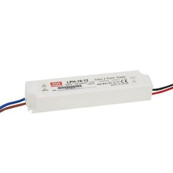 Τροφοδοτικό LED Αδιάβροχο 12V/1.5Α MEANWELL LPH-18-12