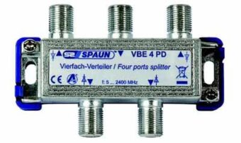 SPAUN VBE4PD Splitter 1/4 Εξόδων Με διέλευση τάσης