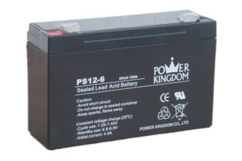 Επαναφορτιζόμενη μπαταρία μολύβδου 6V/12Ah POWER KINGDOM PS12-6