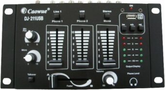 Μίκτης Ηχου 2 Καναλιών USB MP3 Caowue DJ-211USB