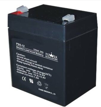 Επαναφορτιζόμενη μπαταρία μολύβδου 12V/5Ah POWER KINGDOM PS5-12