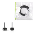 Καλώδιο USB 2.0 A αρσ. - micro B αρσ., 5m. NEDIS CCGP60500BK50