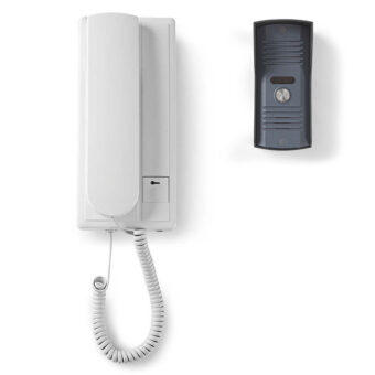 233-0415 Θυροτηλέφωνο με εξωτερική μονάδα (μπουτονιέρα) με δυνατότητα ανοίγματος μιας πόρτας ή πύλης. NEDIS DOORP10CGT