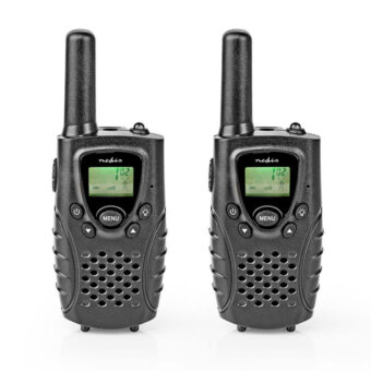 Walkie talkie με εμβέλεια έως και 8 km, σε μαύρο χρώμα. NEDIS WLTK0800BK