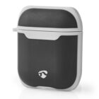 Προστατευτική θήκη για Apple Airpods AirPods 1 και AirPods 2, σε μαύρο/γκρι χρώμα. NEDIS APCE100BKGY