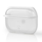 Προστατευτική θήκη για Apple Airpods Pro, σε διαφανές/λευκό χρώμα. NEDIS APPROCE100TPWT