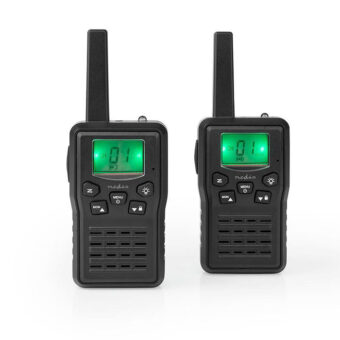 Walkie talkie με εμβέλεια έως και 10 km, σε μαύρο χρώμα. NEDIS WLTK1010BK