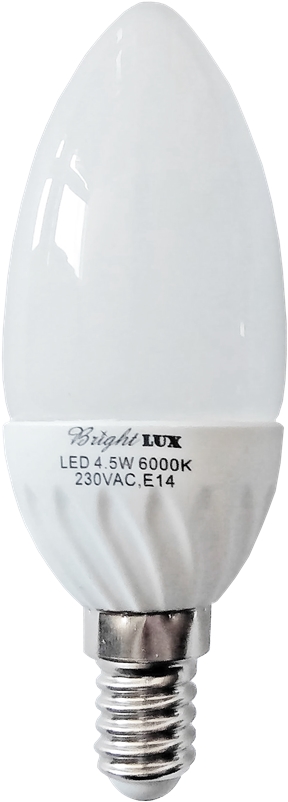 30909 Λάμπα Led 4.5W E14 Ψυχρό Λευκό Brightlux LED-45C4/C37