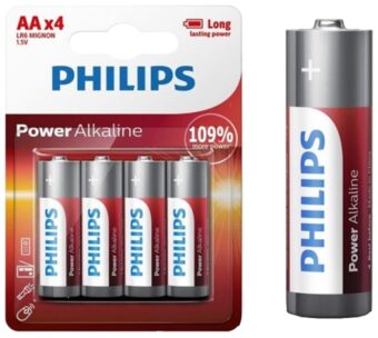 Μπαταρία Philips Power Alkaline AA (4τμχ) AA-P4 LR6P4B/05