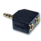 Adaptor 3.5mm Stereo Jack σε 2 Stereo Jack Θηλυκά